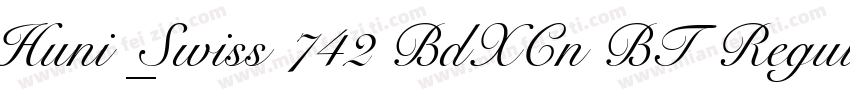 Huni_Swiss 742 BdXCn BT Regular字体转换